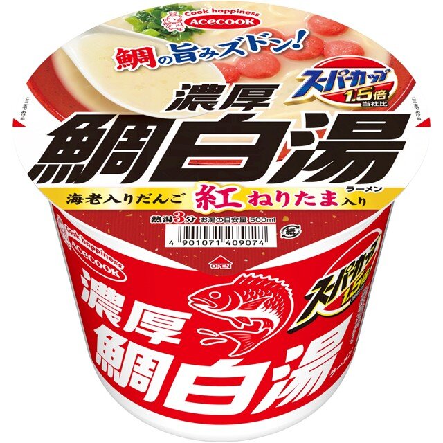 スーパーカップ1.5倍　濃厚鯛白湯ラーメン