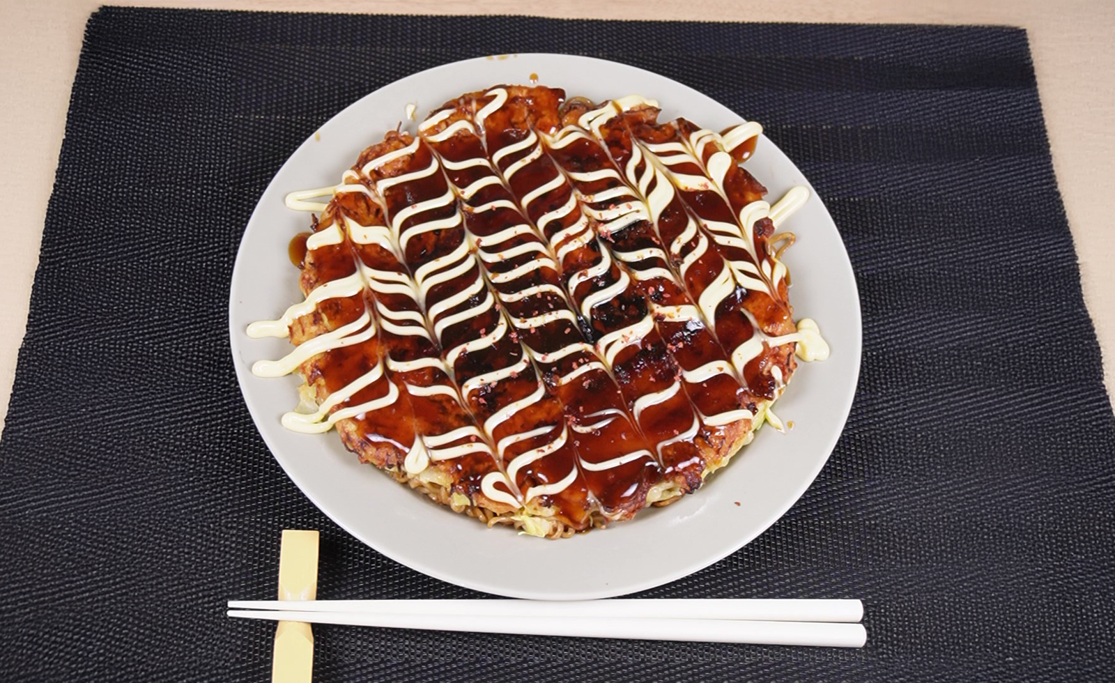 お餅でもっちりモッチッチお好み焼き